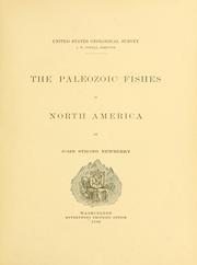 Cover of: The Paleozoic fishes of North America