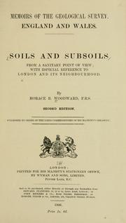 Cover of: Soils and subsoils from a sanitary point of view by Horace B. Woodward, Horace B. Woodward