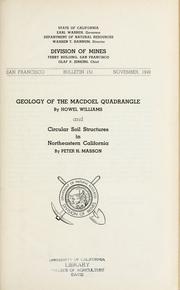 Cover of: Geology of the Macdoel quadrangle