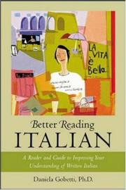 Cover of: Better reading Italian by Gobetti, Daniela.