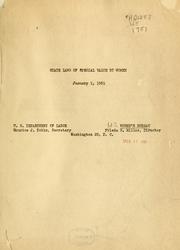 Cover of: State laws of special value to women. | United States. Women