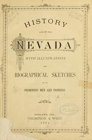 Cover of: History of Nevada