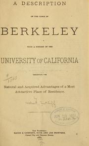 Cover of: description of the town of Berkeley | Albert Sutliff