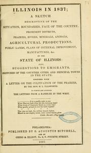 Illinois in 1837 by S. Augustus Mitchell