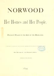 Norwood [O.] her homes and her people by Ren Mulford