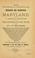 Cover of: The natural & industrial resources and advantages of Maryland, being a complete description of the counties of the state and the city of Baltimore