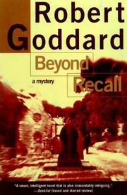Cover of: Beyond Recall by Robert Goddard