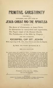 Cover of: Primitive Christianity by Buchanan, Joseph R.