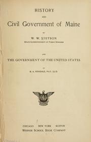 Cover of: History and civil government of Maine