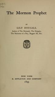Cover of: The Mormon prophet | L. Dougall