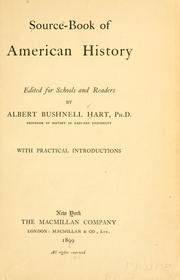 Cover of: Source-book of American history by Albert Bushnell Hart