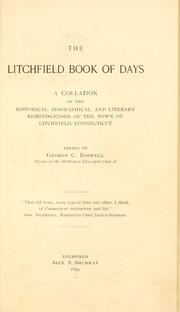 Cover of: The Litchfield book of days