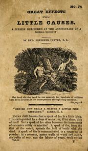 Cover of: Great effects from little causes by Ebenezer Porter