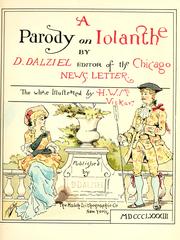 Cover of: A parody on Iolanthe