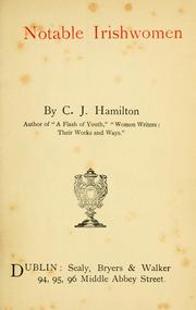 Cover of: Notable Irishwomen by C. J. Hamilton