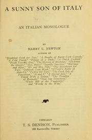 Cover of: A sunny son of Italy: an Italian monologue