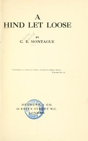 Cover of A hind let loose