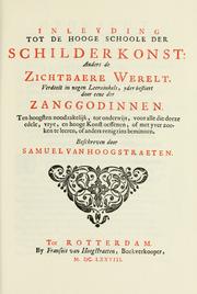 Cover of: Inleyding tot de hooge schoole der schilderkonst by S. van Hoogstraten
