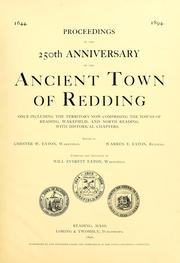 Proceedings of the 250th anniversary of the ancient town of Redding, once including the territory now comprising the towns of Reading, Wakefield, and North Reading by Will E. Eaton