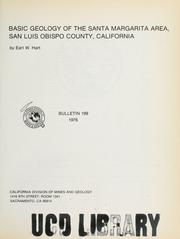 Cover of: Basic geology of the Santa Margarita area, San Luis Obispo County, California