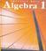 Cover of: Prentice Hall Algebra One (Student Text)