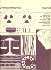 Cover of: Commission hearings.