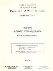 Hesperia aquatic recreation area by California. Dept. of Water Resources.