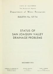 Cover of: Status of San Joaquin Valley drainage problems