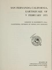 San Fernando, California, earthquake of 9 February 1971 by Gordon B. Oakeshott