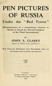 Cover of: Pen picture of Russia under the red terror | Clarke, John Smith
