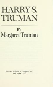 Harry S. Truman by Margaret Truman