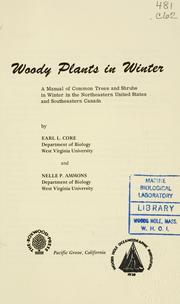 Cover of: Woody plants in winter | Earl Lemley Core