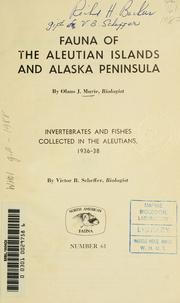 Cover of: Fauna of the Aleutian Islands and Alaska Peninsula by Olaus Johan Murie