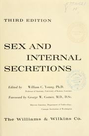 Cover of: Sex and internal secretions. by William C. Young