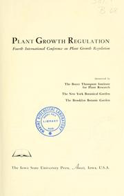 Cover of: Plant growth regulation. by International Conference on Plant Growth Substances