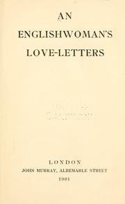 Cover of: An Englishwoman's love-letters. by Laurence Housman