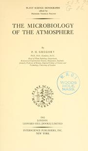 Cover of: The microbiology of the atmosphere.