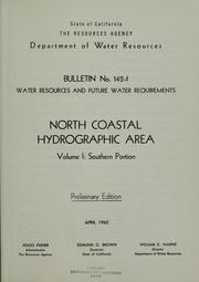 Cover of: Water resources and future water requirements: North Coastal Hydrographic Area.