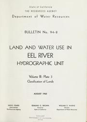 Cover of: Land and water use in Eel River hydrographic unit. by California. Dept. of Water Resources.