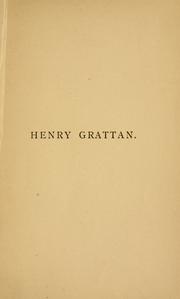 Cover of: Henry Grattan: a historical study.