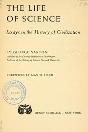 Cover of: The life of science: essays in the history of civilization.