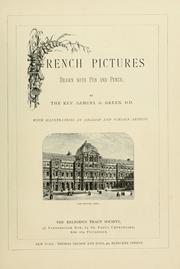 Cover of: French pictures drawn with pen and pencil