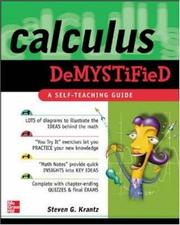 Cover of: Calculus Demystified  by Steven G. Krantz