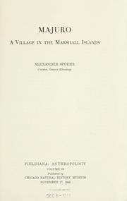 Cover of: Majuro, a village in the Marshall Islands.