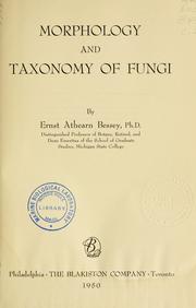 Cover of: Morphology and taxonomy of fungi