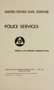 Cover of: Police services.