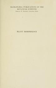 Cover of: Plant morphology.