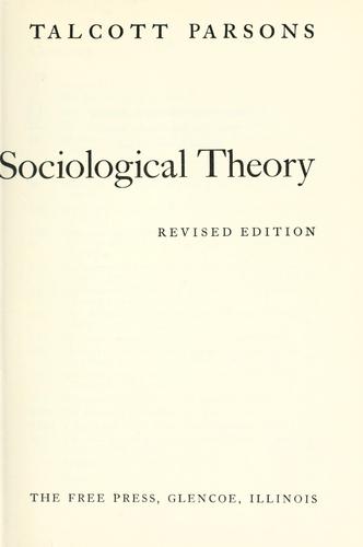 Essays in sociological theory by Talcott Parsons