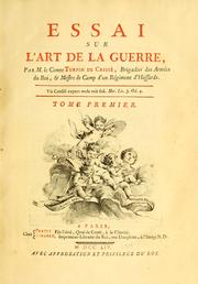 Cover of: Essai sur l'art de la guerre.