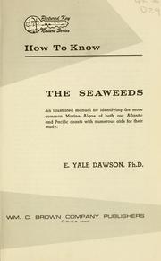 Cover of: How to know the seaweeds